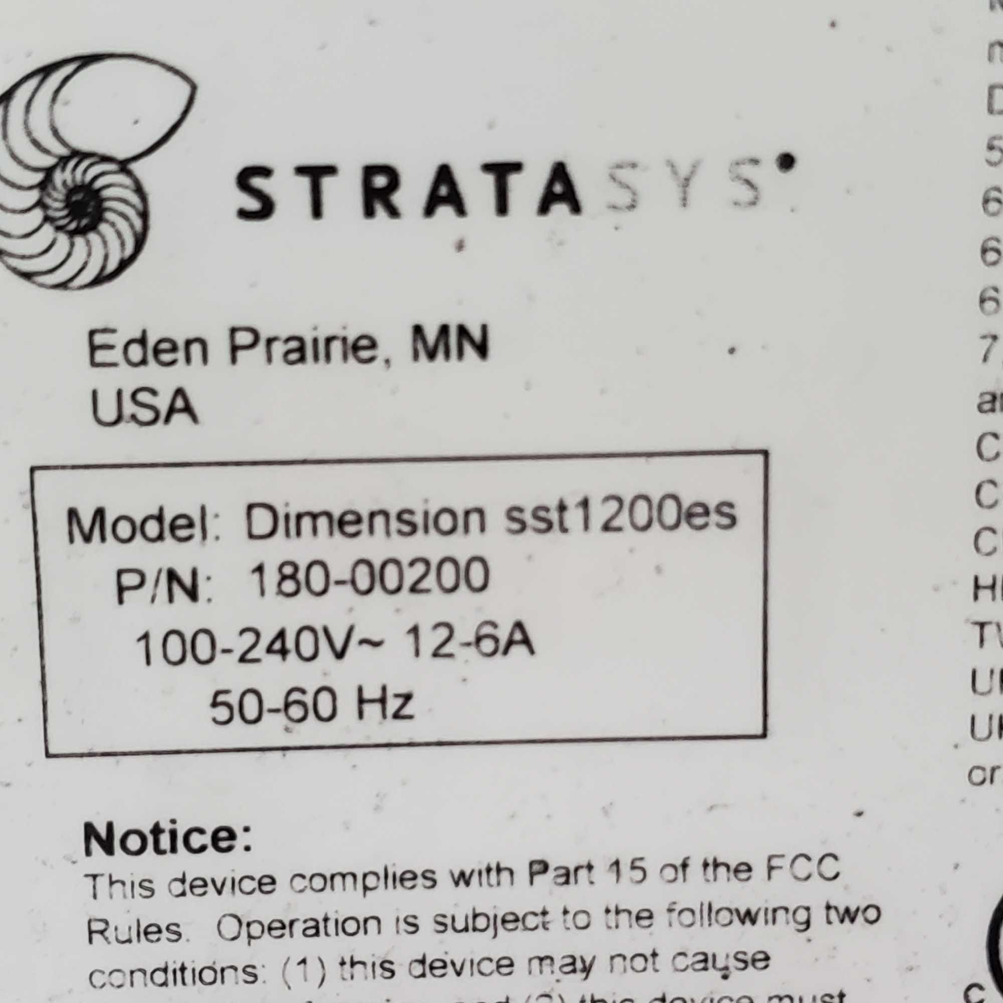 Dimension SST 1200 es 3D printer