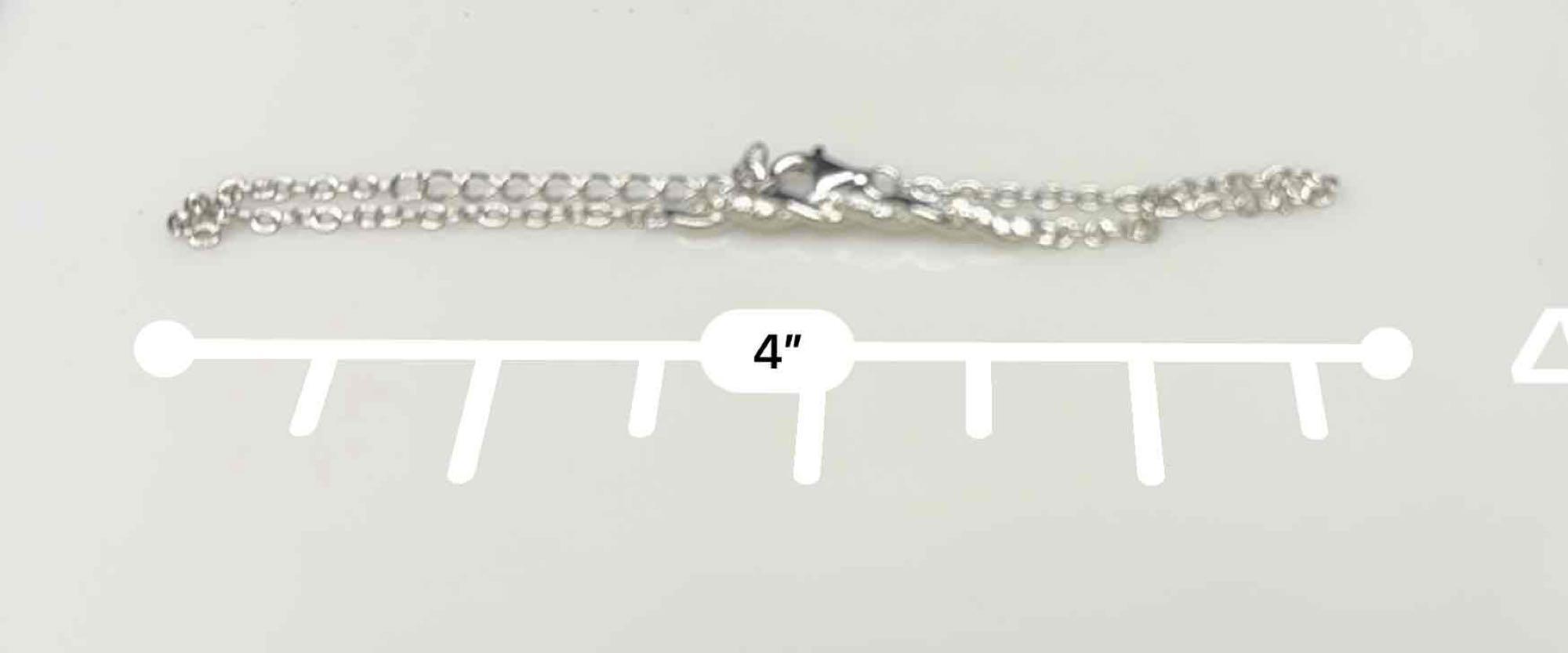 S925 Sterling Silver Bracelet with Moissanite Diamonds GRA Certificate 1.9g