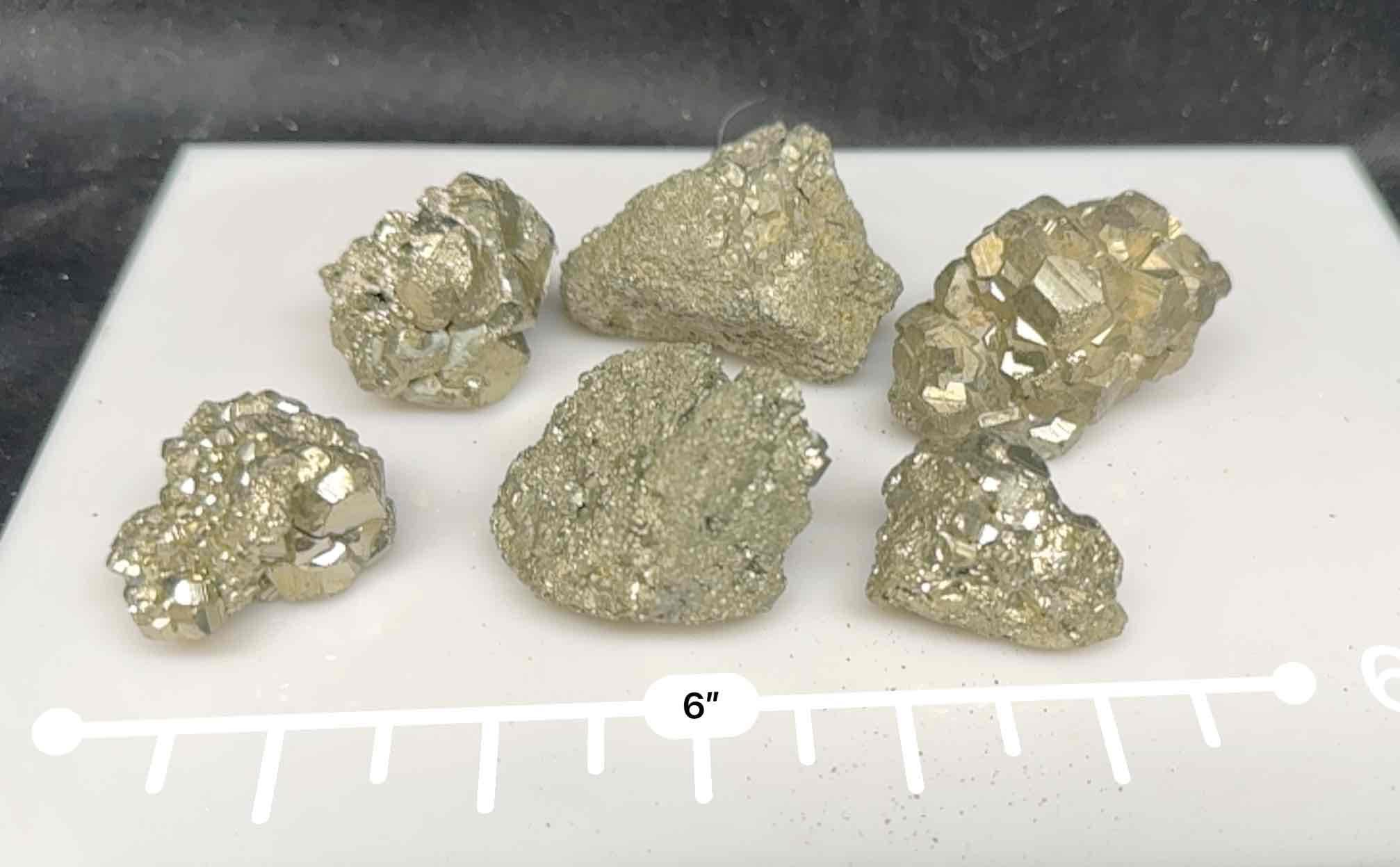 Lot of Pyrite Nugget Specimens 1.10lb