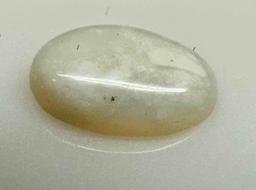 1.4ct White Opal Cabochon Gemstone