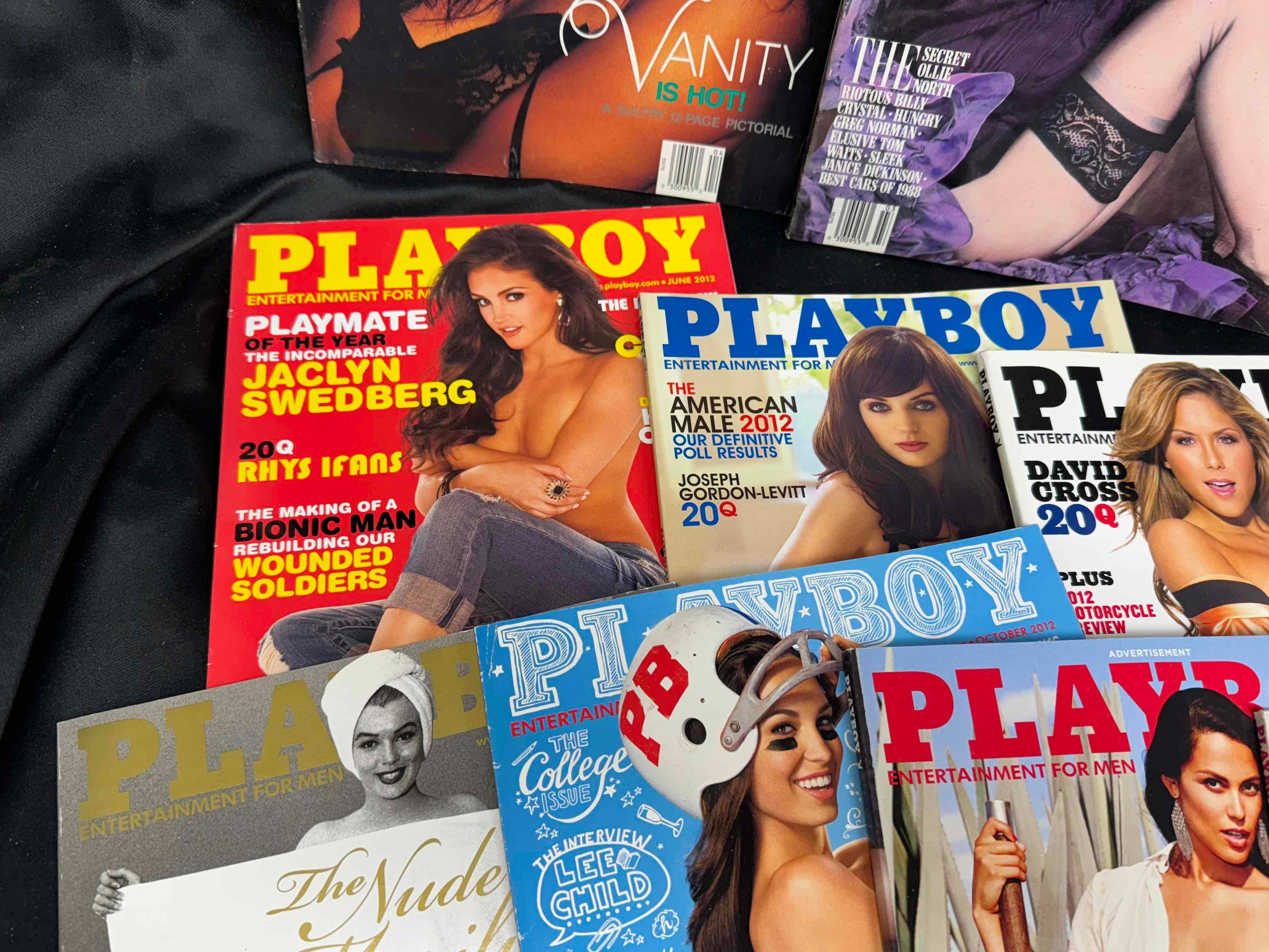 24 Playboy Magazines From Various Years 1980s-2000s