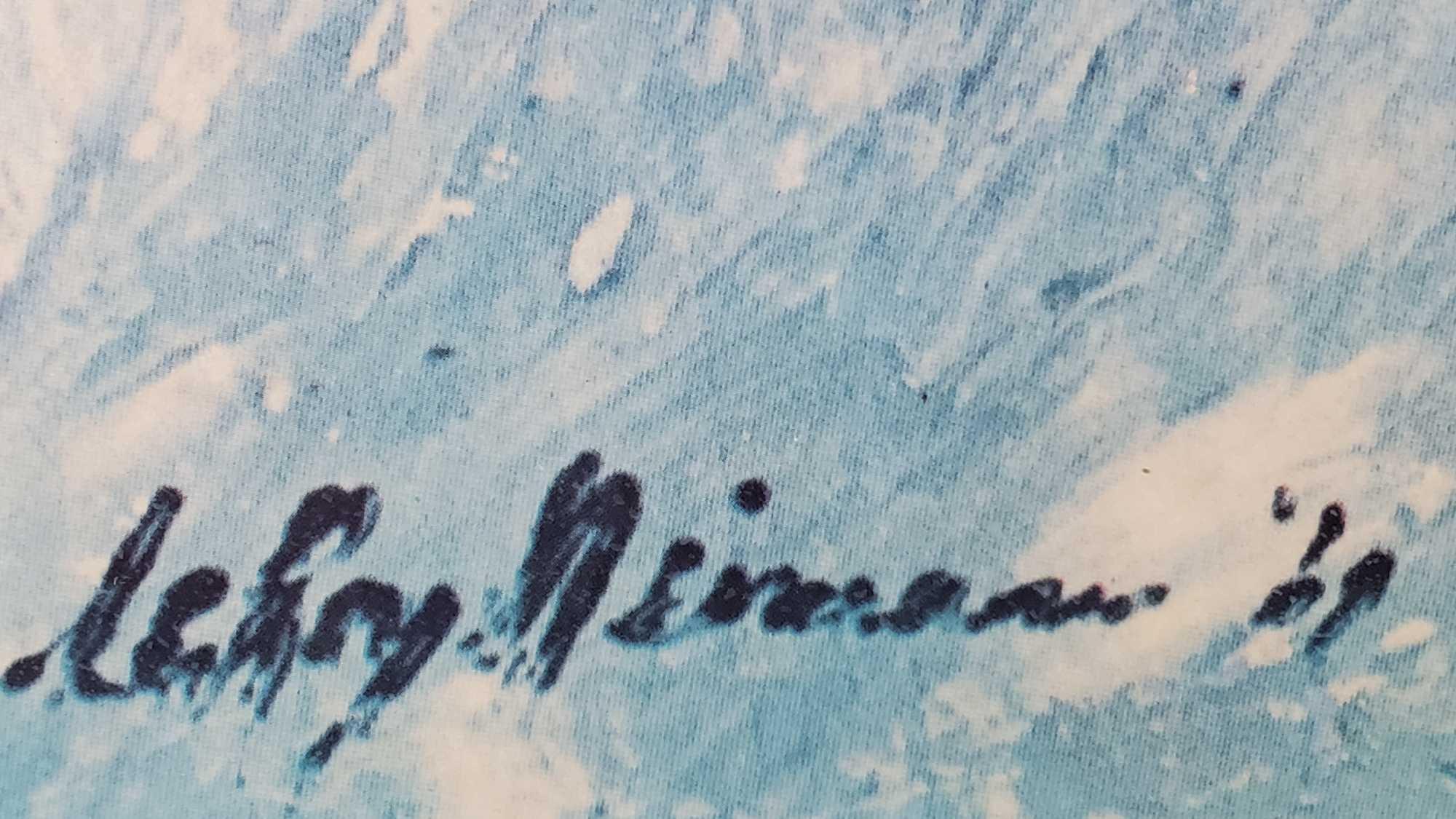 Keroy Neiman tennis print with signature