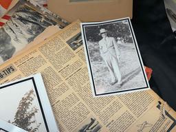 Large Lot of Ephemera Old Photographs, Newspapers, Maps, more