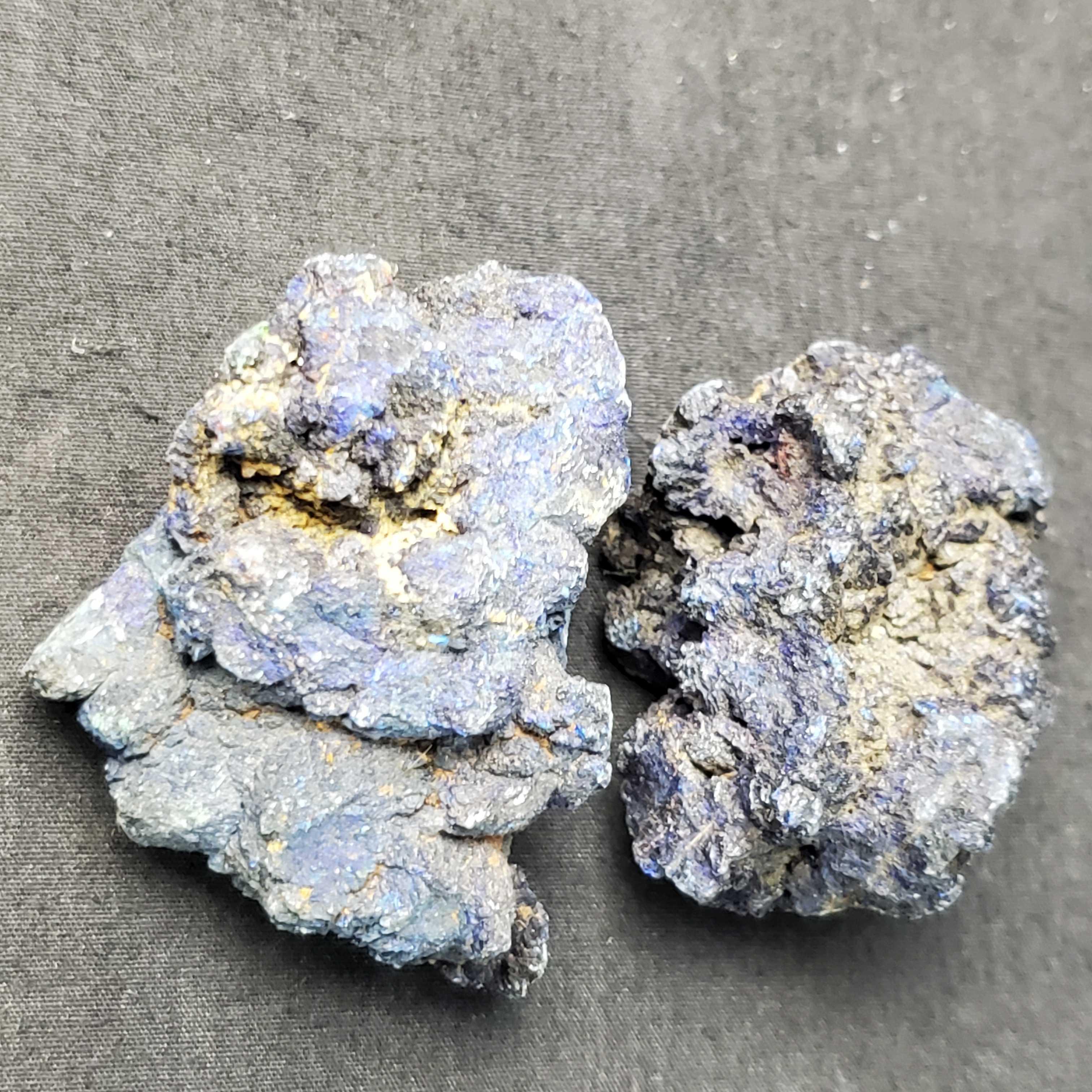 Small sterilite container of rock/mineral specimens Variscite Cuprite Barite more