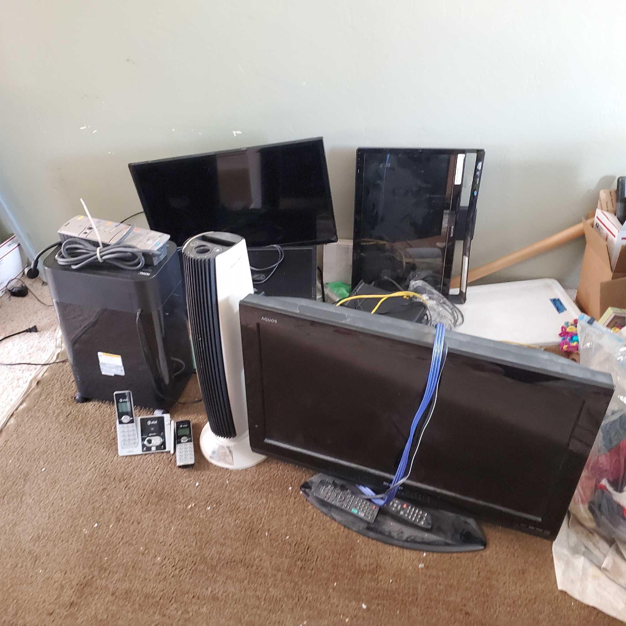 Electronics lot Sony Vizio Sharp Royal AT and T Omron Acurite @ FARM