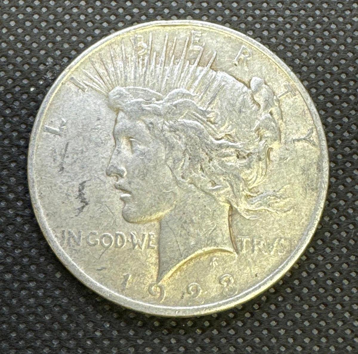 1923 Silver Peace Dollar 90% Silver Coin 0.94 Oz