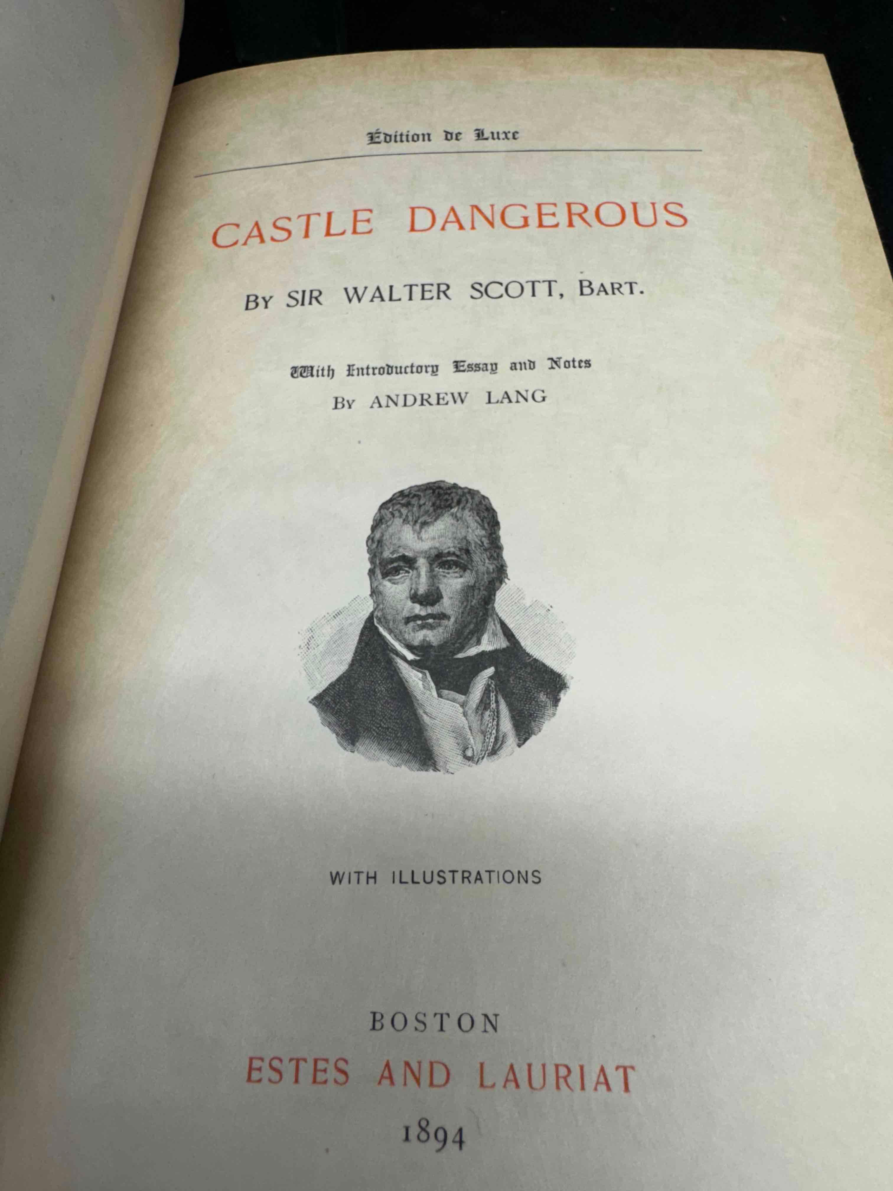 Antique Books 1890s Waverly Novels by SIR WALTER SCOTT, BART