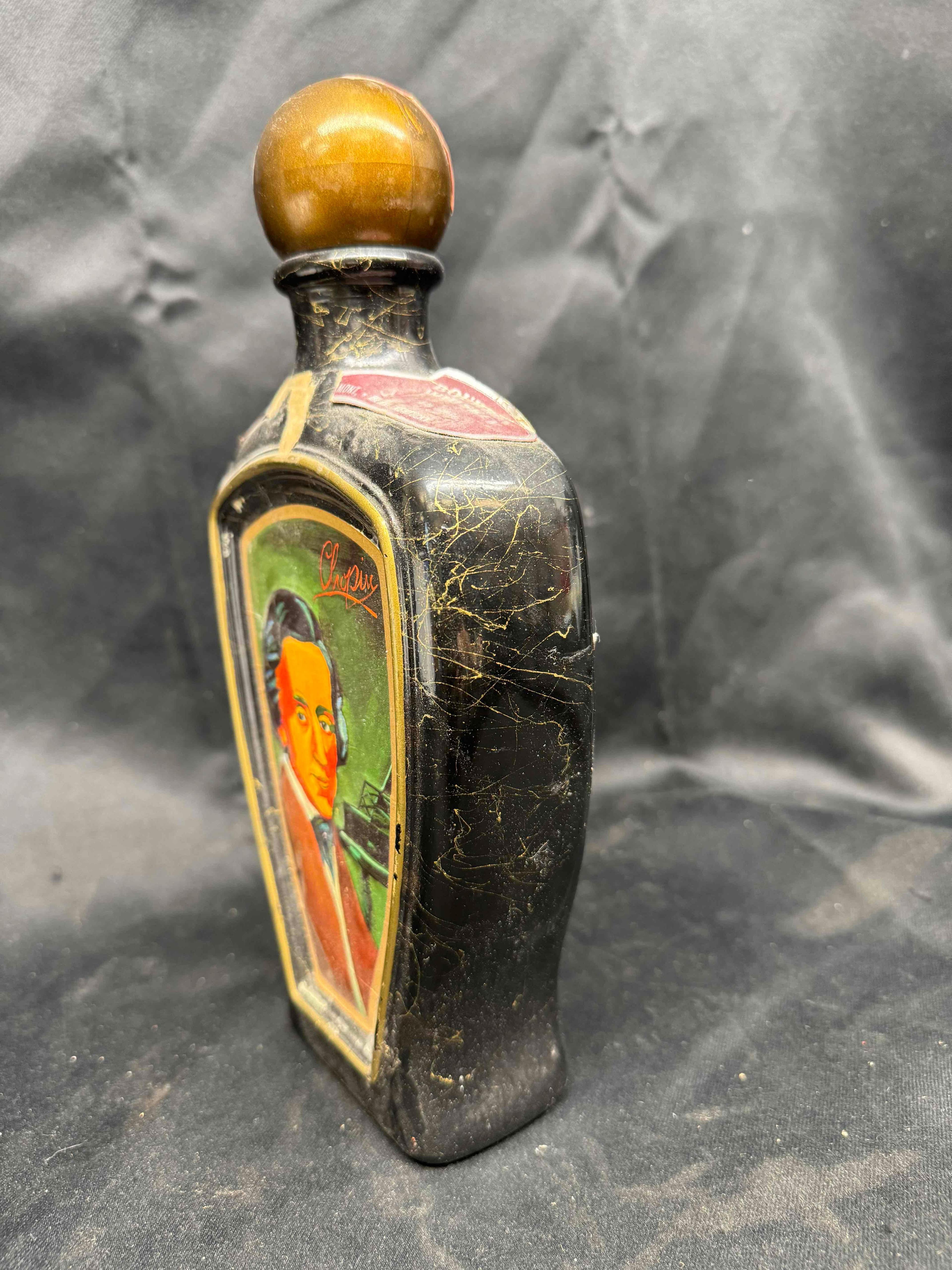 Vintage Jim Beam Series Glass Bottle Decanter Chopin beam choice 8yr Whiskey Art