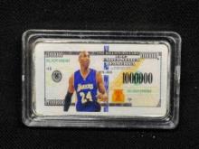 Miniature 9.99 Silver Plated Kobe Bryant Collector bar