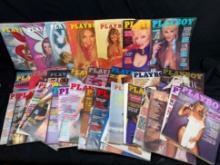 33 VINTAGE 1980s-1970s Playboy Magazines Centerfolds