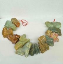 Solid Carved Jade Animal Charms