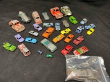 Vintage Tootsietoy Tin Toy Cars and Trucks