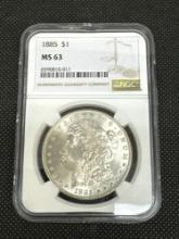 NGC MS63 1885 Morgan Silver Dollar