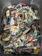 Large Bin of Loose Assorted Sports Cards Baseball Football more