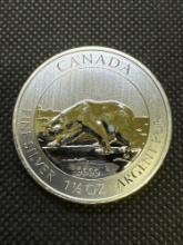 2013 Canadian polar bear 1 1/2 Oz 9999 Fine Silver Bullion Coin