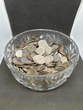 Coin Dish quarters dimes nickels