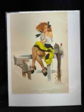 Vintage Pin Up Girl Art Print Fritz Willis 9x12