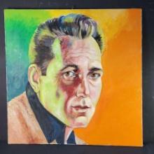 Unframed artwork oil/canvas portrait of James Dean unsigned