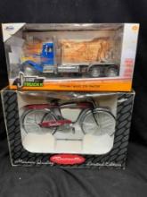 Diecast Toy Truck and Bicycle Just Trucks Jada Peterbilt Roadmaster Brunswick