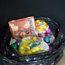 Large bag of vending machine toys balls rings homie clowns more