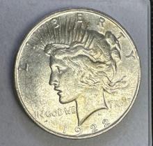 1922-D Silver Peace Dollar 90% Silver Coin 26.71 Grams