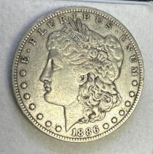 1886-O Morgan Silver Dollar 90% Silver Coin 26.58 Grams