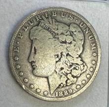 1889 Morgan Silver Dollar 90% Silver Coin 25.87 Grams