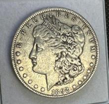 1892 Morgan Silver Dollar 90% Silver Coin 26.63 Grams