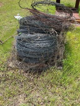 Used barbed wire