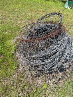 Used barbed wire