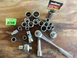 sockets and ratchet 3/8 drive