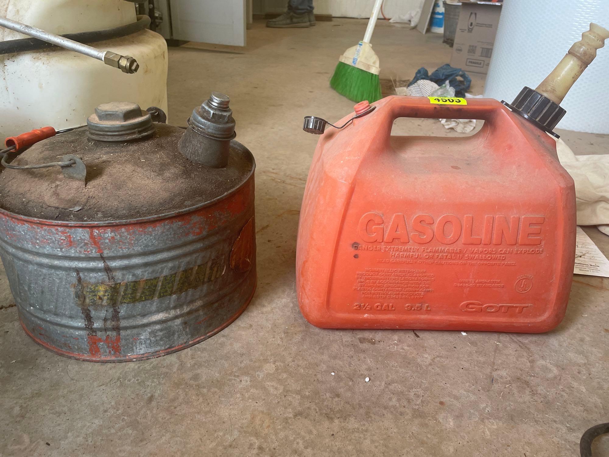 2 gas cans