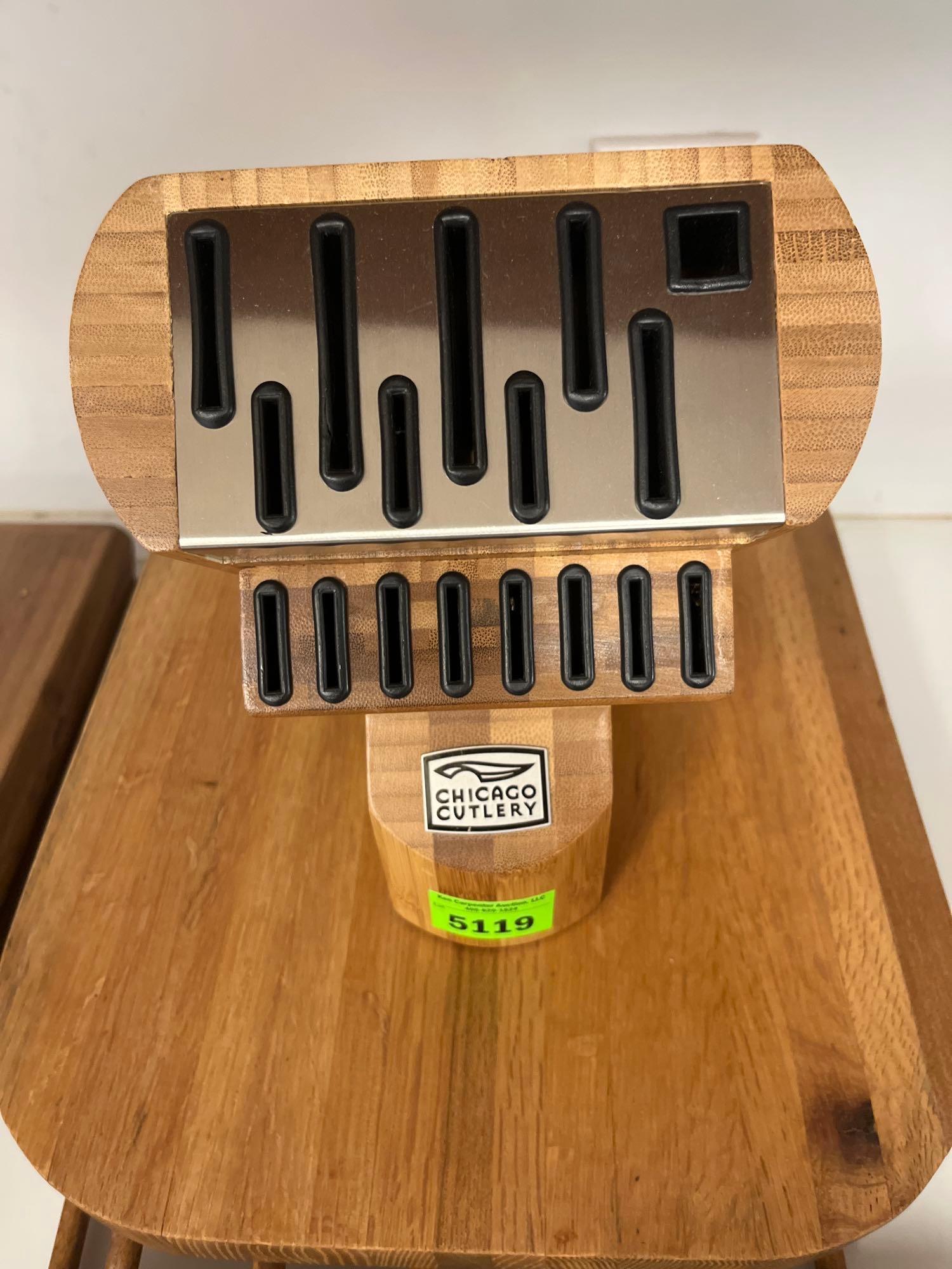 cutting boards, knife holder, cooking racks
