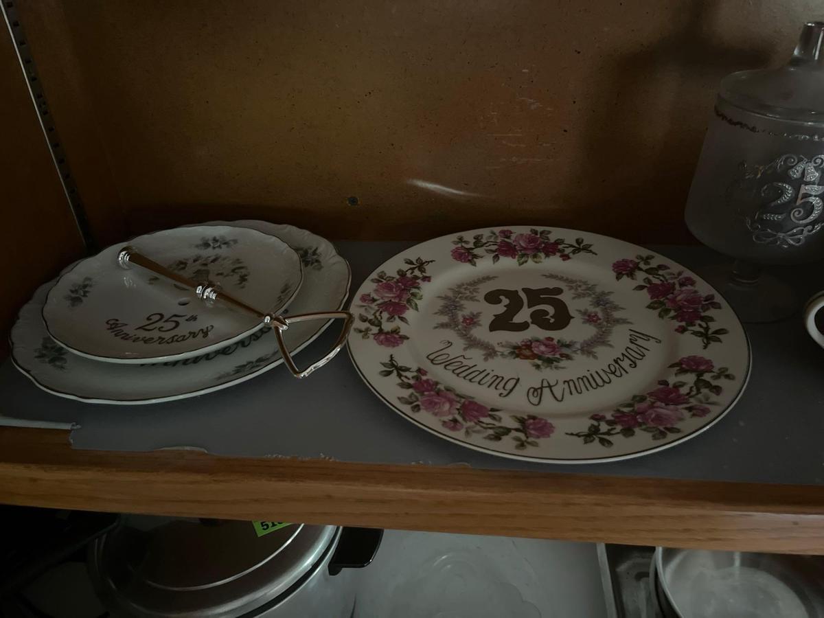 25th anniversary plates and dishes