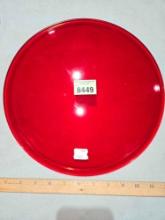 Vintage Red Glass Light Cover.