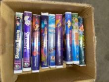 Box of Assorted, Vintage ,Disney Big Box Movies. VHS.