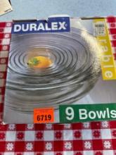 Duralex 9 bowls