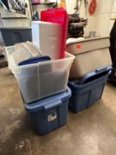 Misc Plastic totes and containers