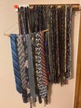 Tie rack and ties