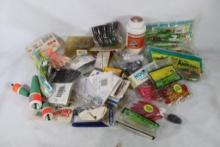 Bag of fishing lures and items.