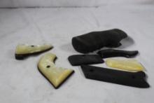 Four sets of pistol grips. Used.
