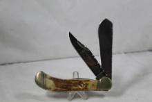 Colt Texas Ranger Commemorative. Two blade folding hunter with 3.5 inch blade. Bone scales. Missing