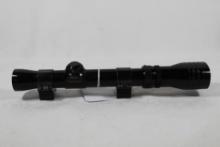 Redfield 1.75x5 duplex rifle scope with rail mount rings. Used, in good condition.