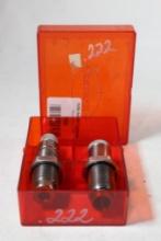 Lee FL 2 die set for 222. Used, in good condition in red factory box.