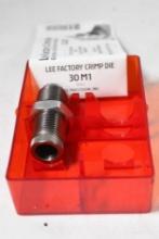 Lee factory crimp die for 30 M1. Used, in good condition, in factory box.
