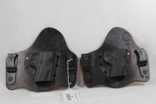 Two Crossbreed Supertuck right handed holsters for 1911.