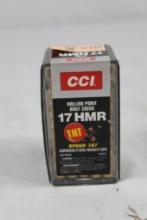 One box of CCI 17 HMR HP Speer TNT 17gr TNT. Count 50.