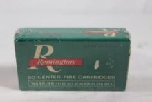 Vintage Remington box of 25 auto 50 gr MMJ. Count 50.