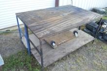 4 X 6 Table w/ 3' X 3' Rolling Platform