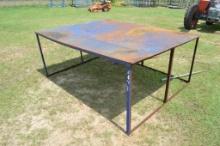 6.5' X 8' Metal Table